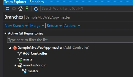 ASP.NET MVC Project Integration With Github