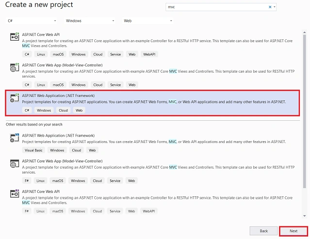 Create New Project
