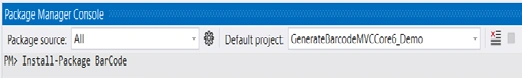 Package manager console