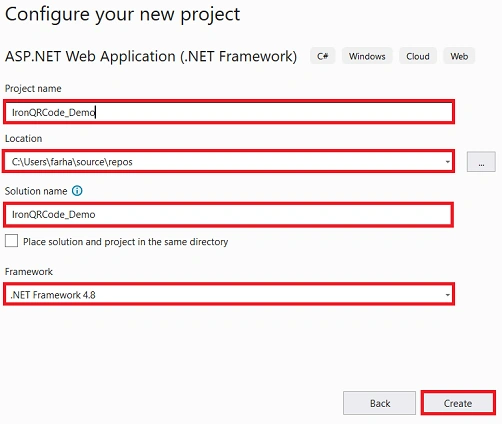 Configure your new Project