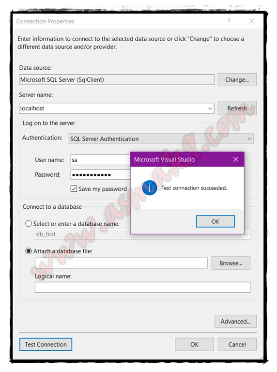 ASP.NET MVC - REST Web API SQL Server Connection Using Entity Framework Database First Approach