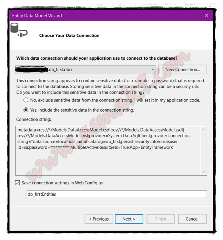 ASP.NET MVC - REST Web API SQL Server Connection Using Entity Framework Database First Approach