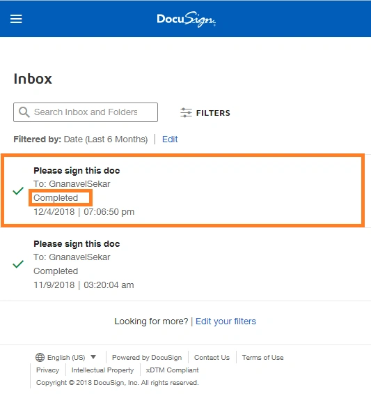 ASP.NET MVC 5 - DocuSign - Sign On A Document And Track Envelopes