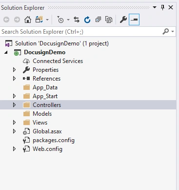 ASP.NET MVC 5 - Integrate And Validate DocuSign Connection With Web Application