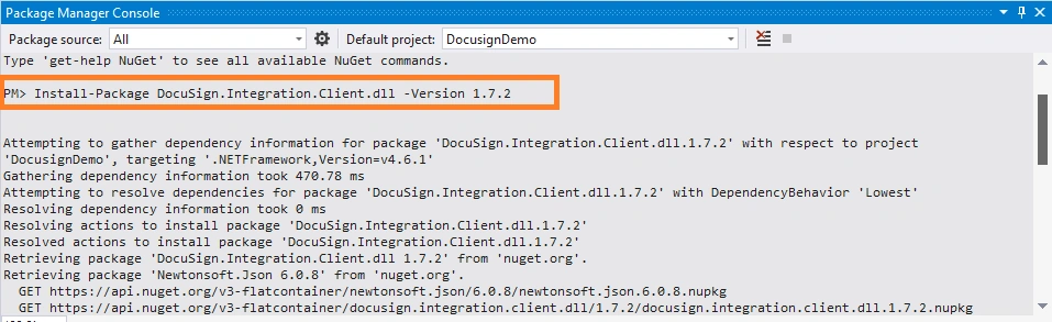 ASP.NET MVC 5 - Integrate And Validate DocuSign Connection With Web Application