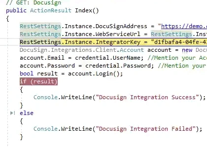 ASP.NET MVC 5 - Integrate And Validate DocuSign Connection With Web Application
