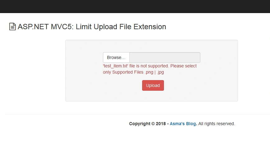 ASP.NET MVC5 - Limit Upload File Type Extensions via Custom Data Annotation/Attribute