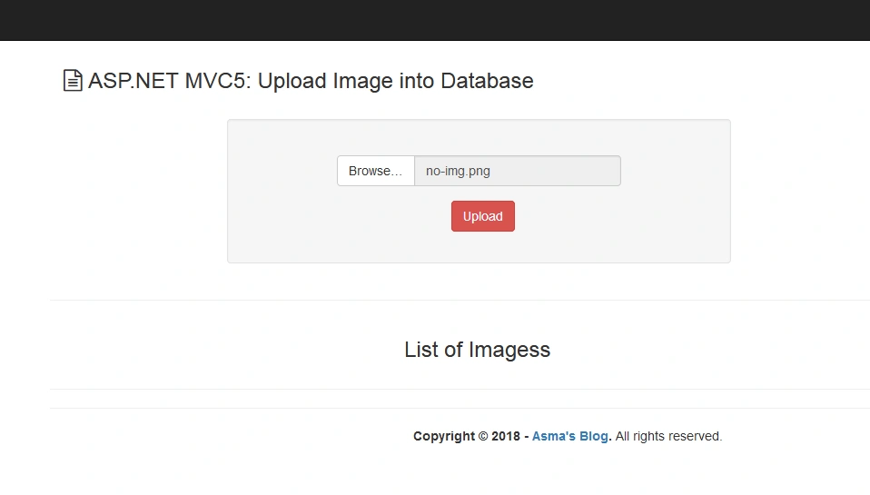 ASP.NET MVC 5 - Upload Image/File Into Database
