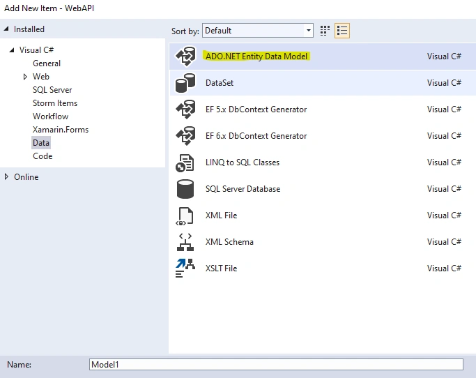 API ASP.NET Core, Web API - Entity Framewor Call Stored Procedure