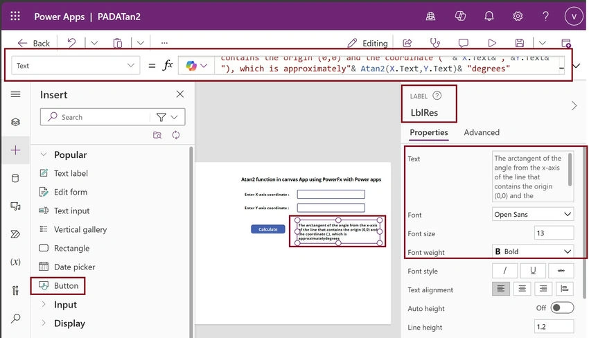 LblRes and Text property