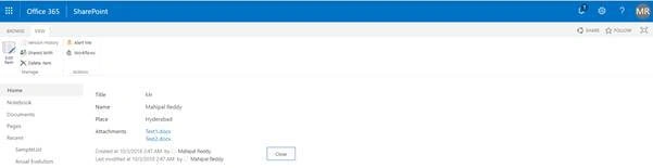 Attach Multiple Files To SharePoint List Item With Default Attachment Of New Form