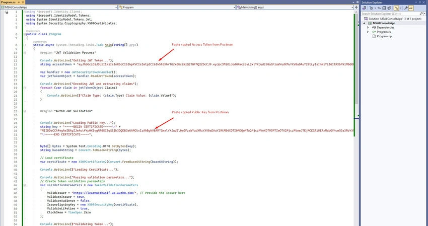Create a simple dot net project