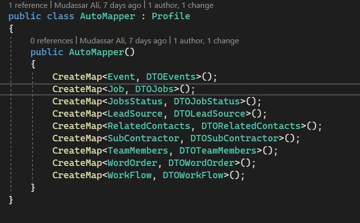 AutoMapper in Asp.net Core 7 Web API