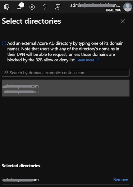 select directories
