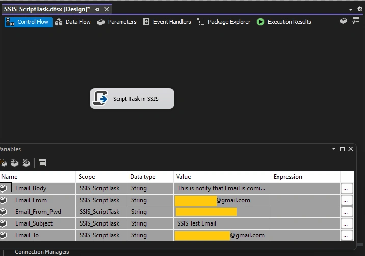 Variable created