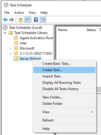 Automate Server Restart Using Task Scheduler
