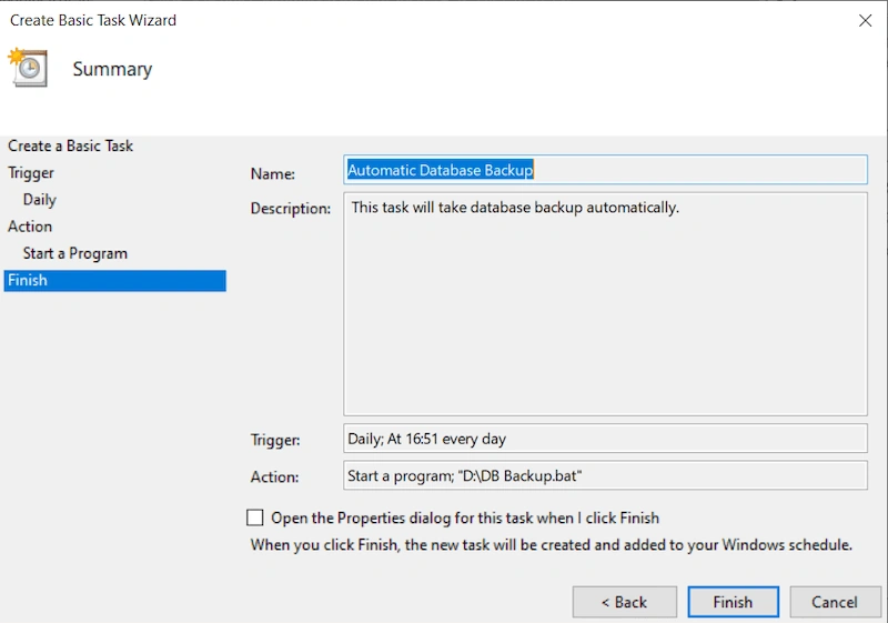 Automate SQL server database backup using a batch file