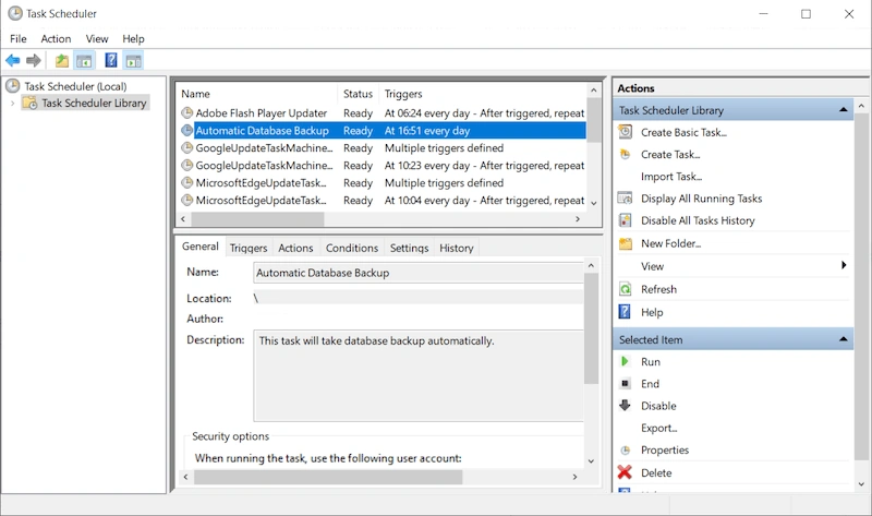Automate SQL server database backup using a batch file