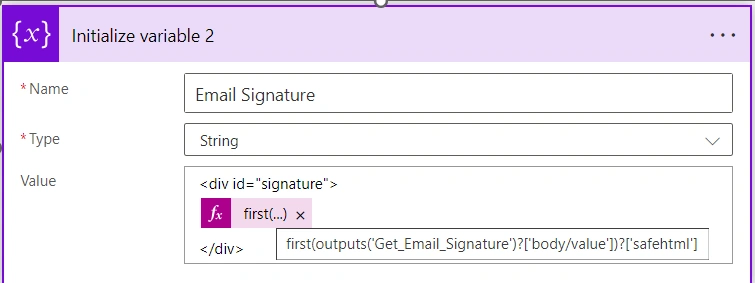 Initialize variable