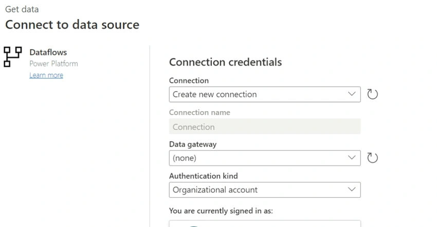 Connect to data source