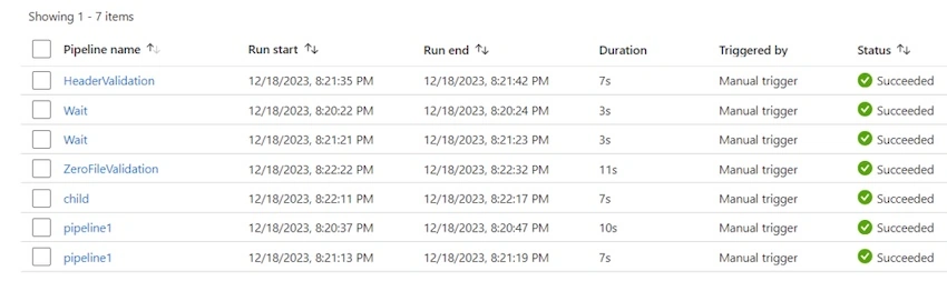 Get Latest Pipeline Execution Details of an Azure Data Factory