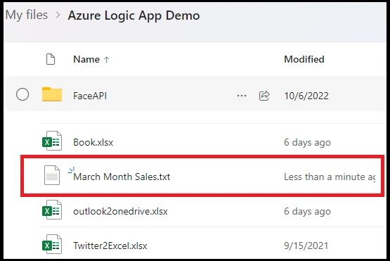 Azure logic app demo