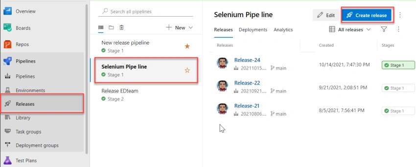 Automation test with Selenium, .NET and Azure DevOps