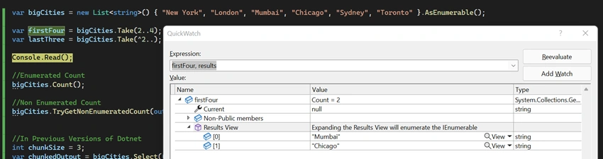 Awesome Linq Features in dotNet