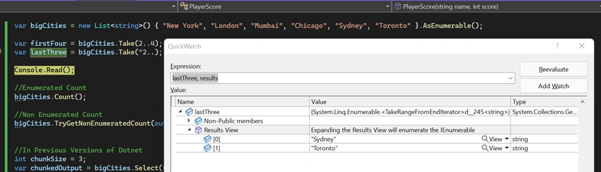 Awesome Linq Features in dotNet