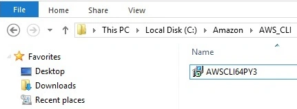 Windows AWS CLI