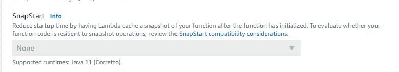 AWS Lambda SnapStart For Java Functions