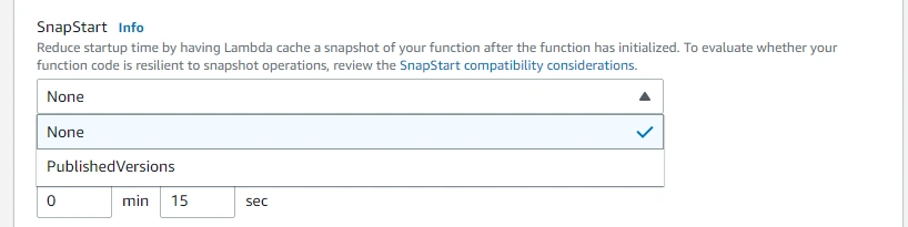 AWS Lambda SnapStart For Java Functions