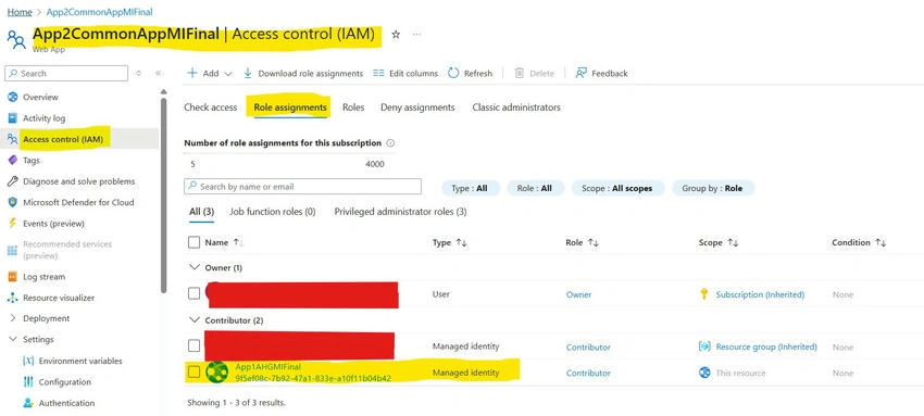 Assigning Access