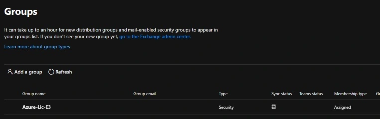 Admin center