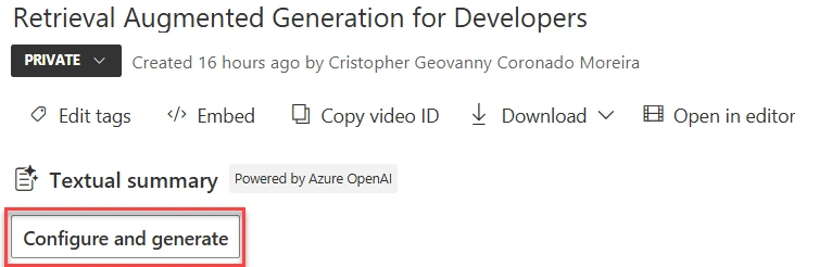 Configure and generate