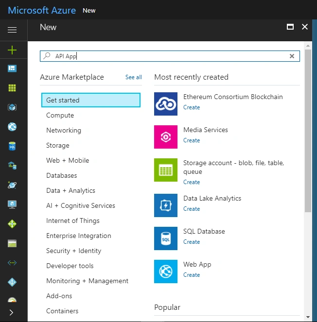 Azure API App