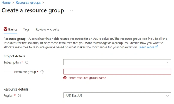 Create resource
