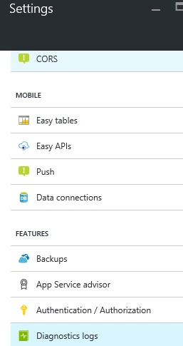 Diagnostic Logs