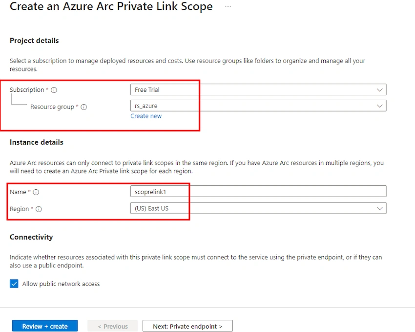 How to manage Azure Arc Private Link Scope