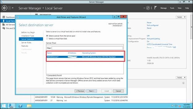Azure AWS AD Users Sync Up - Installation And Configuration AD In Windows Server