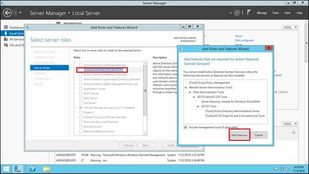 Azure AWS AD Users Sync Up - Installation And Configuration AD In Windows Server