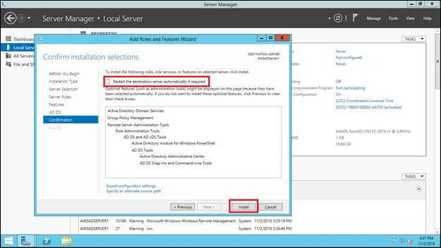 Azure AWS AD Users Sync Up - Installation And Configuration AD In Windows Server