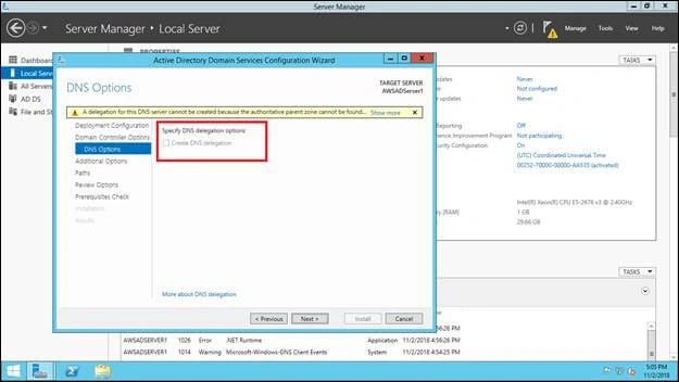 Azure AWS AD Users Sync Up - Installation And Configuration AD In Windows Server