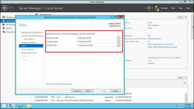 Azure AWS AD Users Sync Up - Installation And Configuration AD In Windows Server
