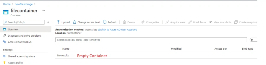 Azure Blob Storage - Upload/Download/Delete File(s) Using .NET 5