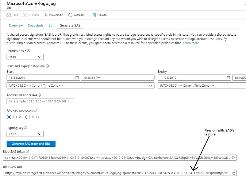 Azure Blob Storage With Security Using .NET