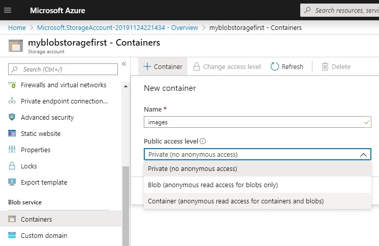 Azure Blob Storage With Security Using .NET