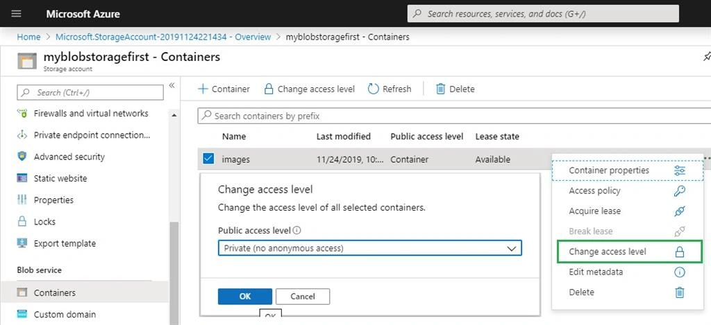 Azure Blob Storage With Security Using .NET