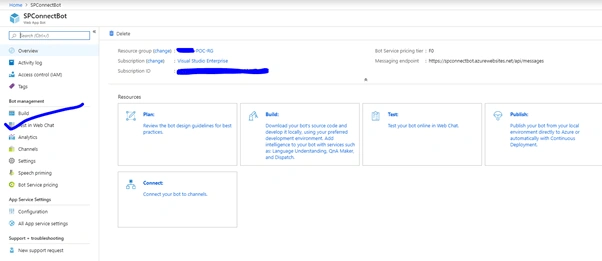 Azure Bot Using NodeJS Form Flow Template