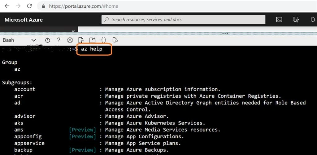 Azure Command Line Interface